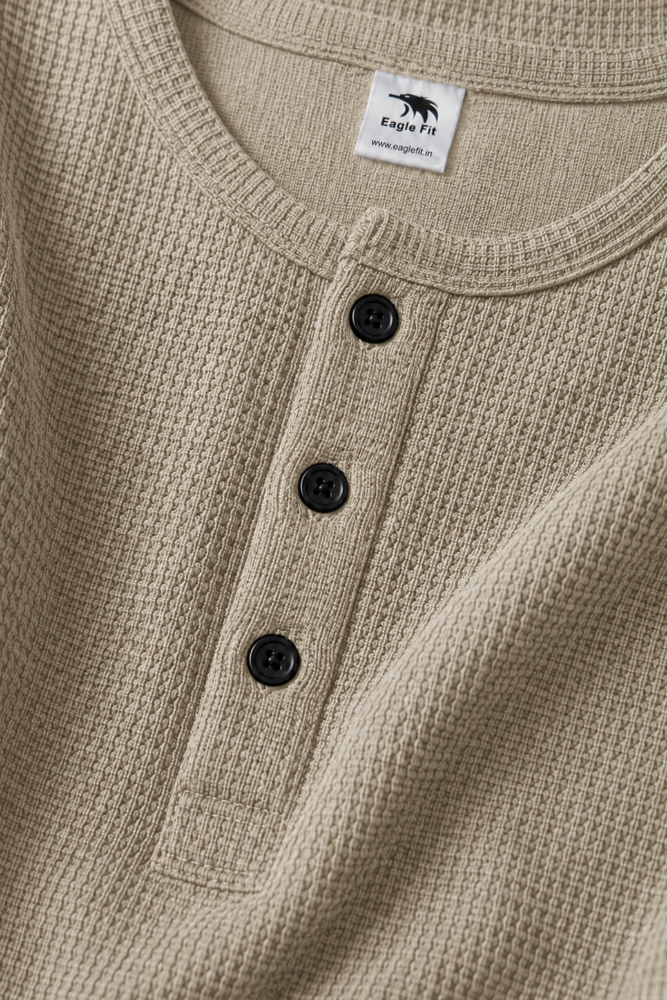 Eagle Fit Apex Henley (Beige)