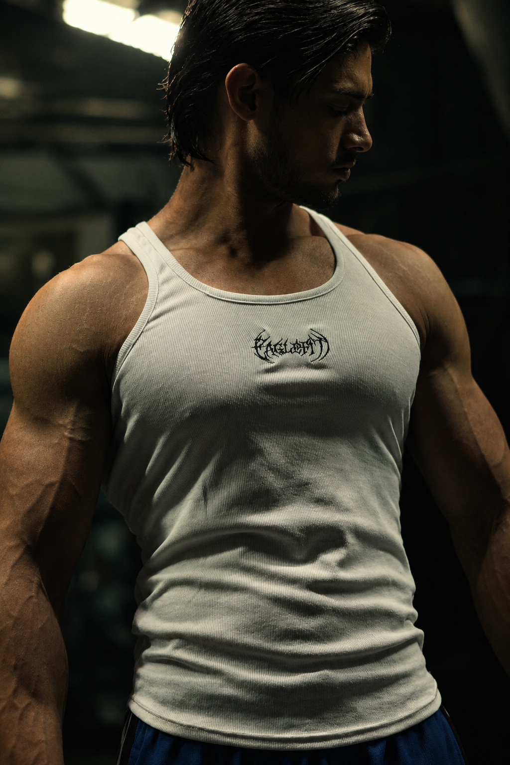 Eagle fit Ribbed vest (white)