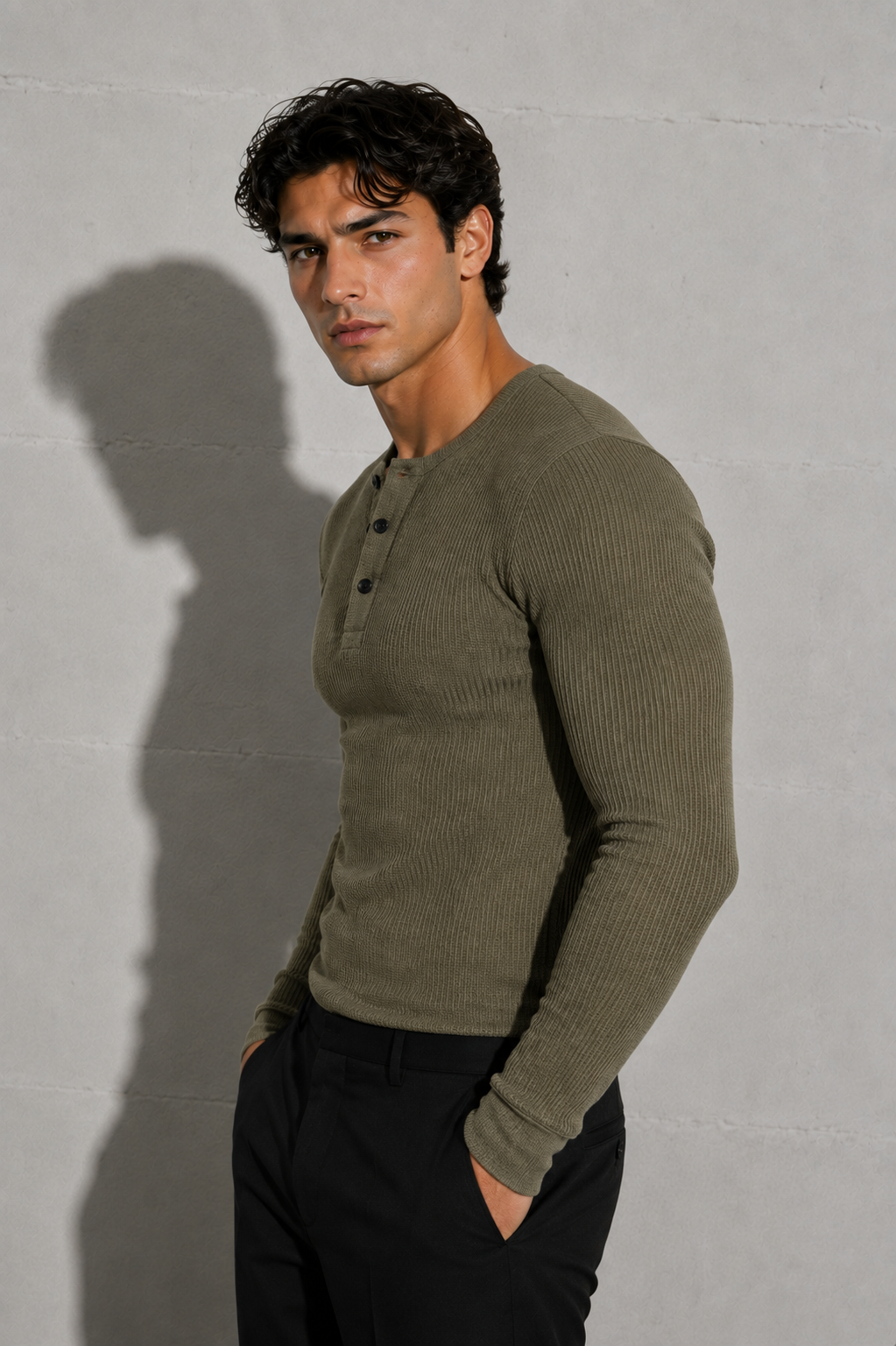 Eagle Fit Apex Henley (Olive)