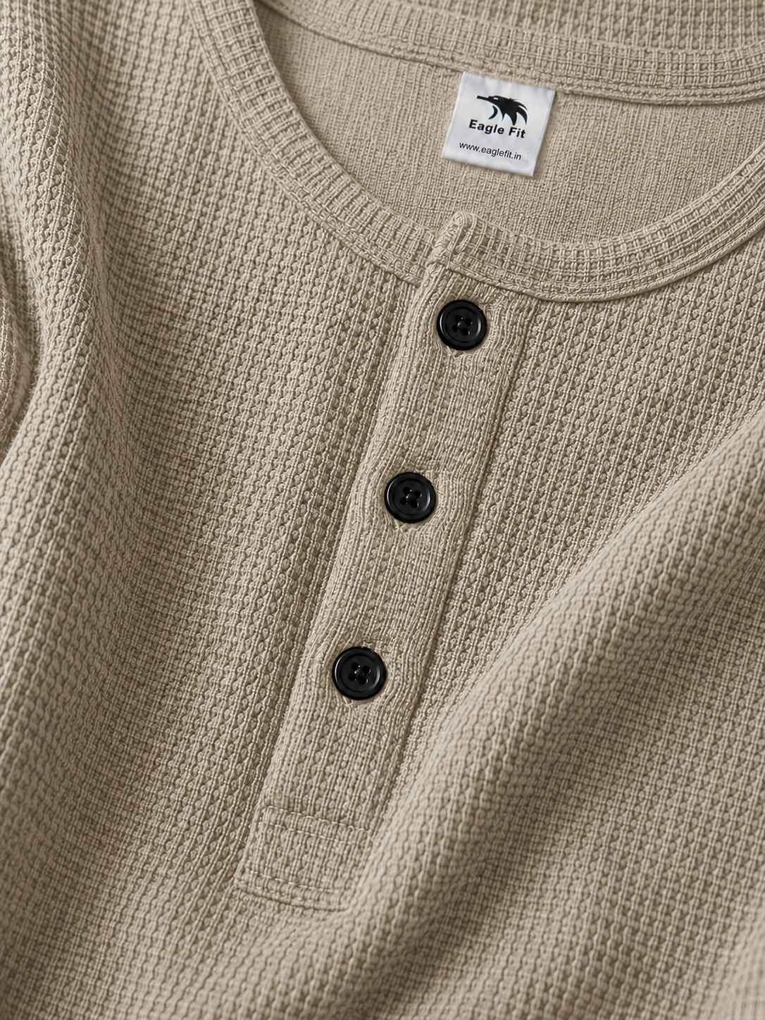 Eagle Fit Apex Henley (Beige)