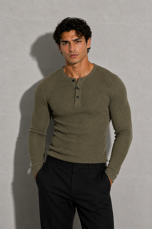 Eagle Fit Apex Henley (Olive)