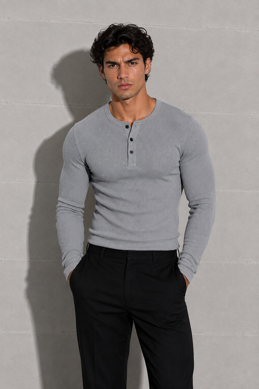 Eagle Fit Apex Henley (Dark Grey)