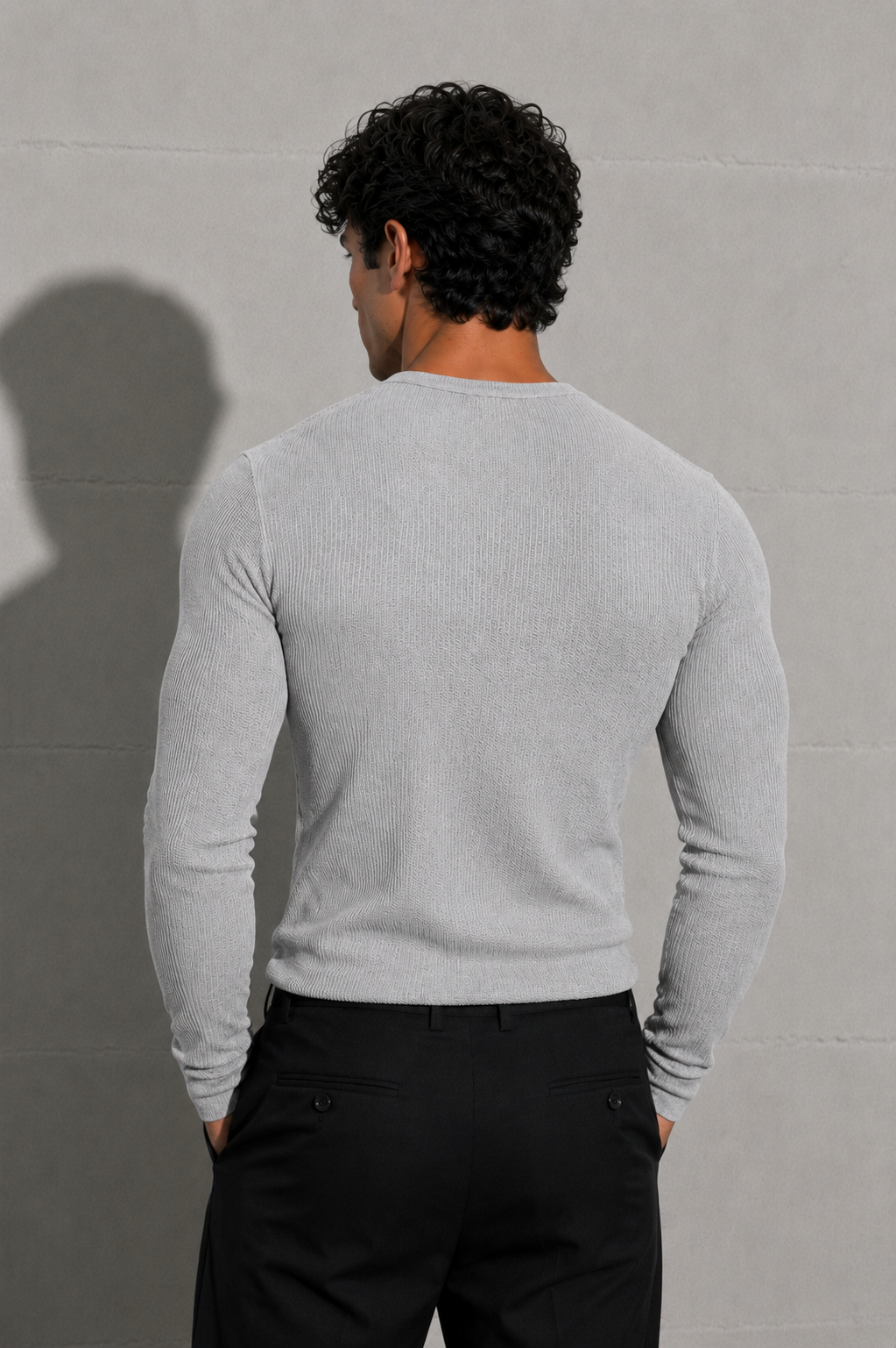 Eagle Fit Apex Henley (Light Grey)