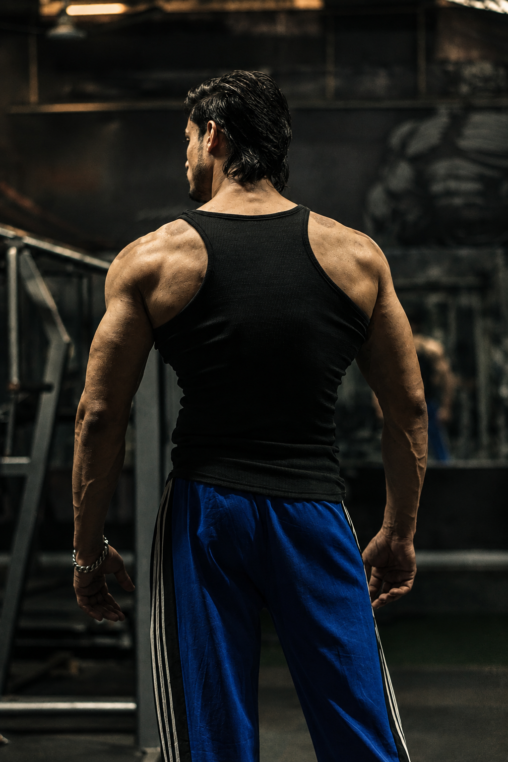 Eagle fit Ribbed vest (black)