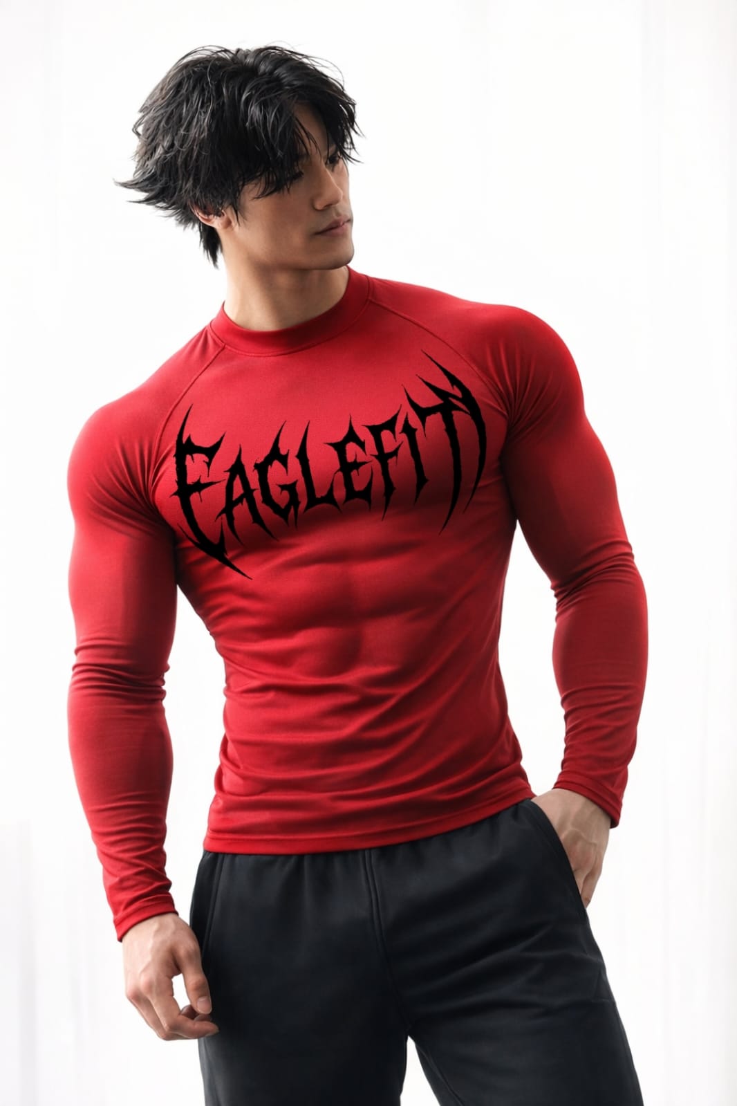 CoreX Compression-Full sleeves (red) – Eagle fit