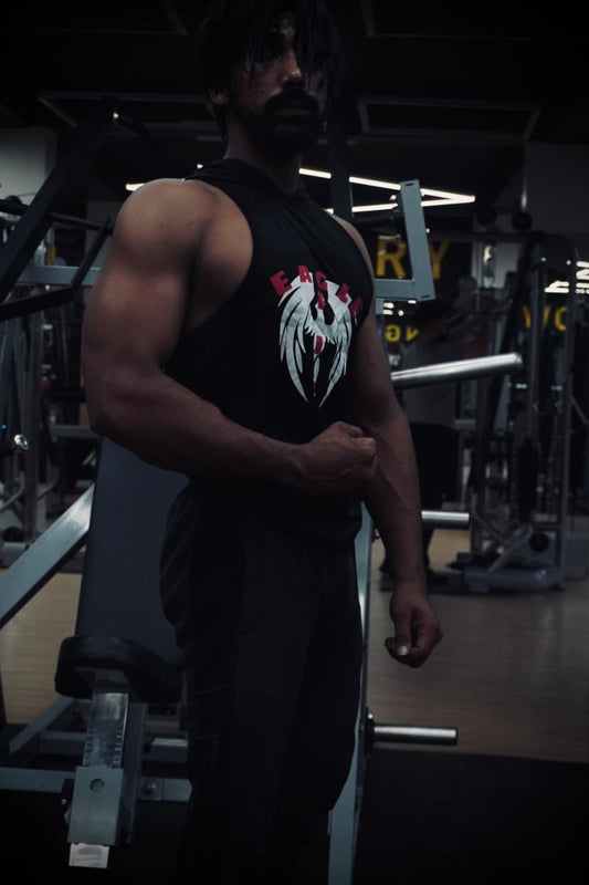 Eagle fit Hoodie tank (black)