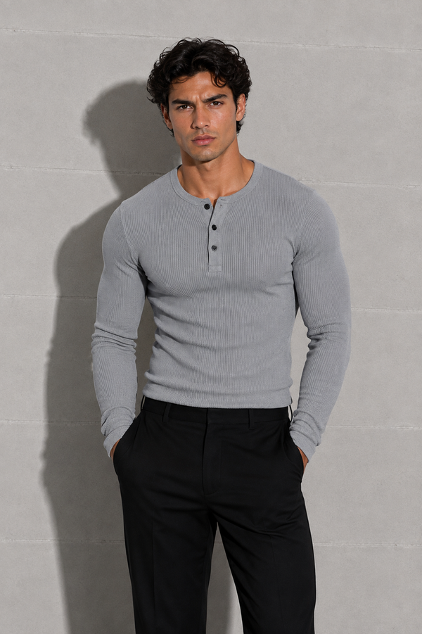 Eagle Fit Apex Henley (Grey)