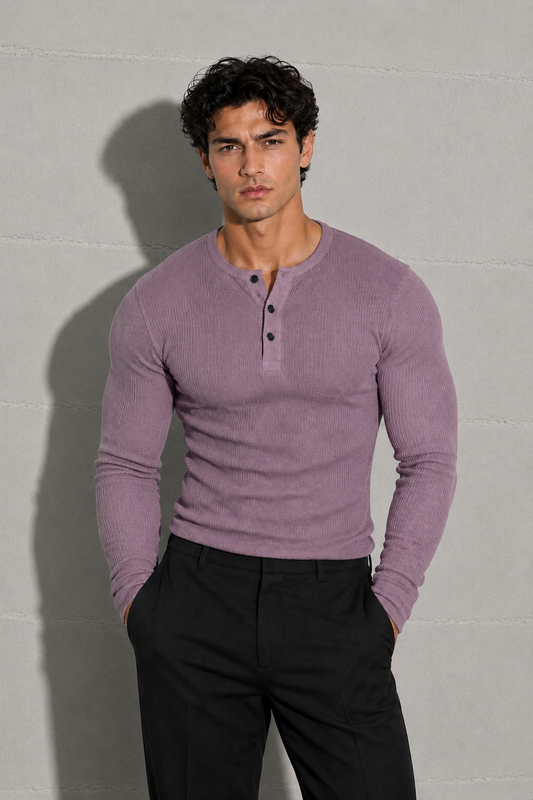Eagle Fit Apex Henley (Purple)