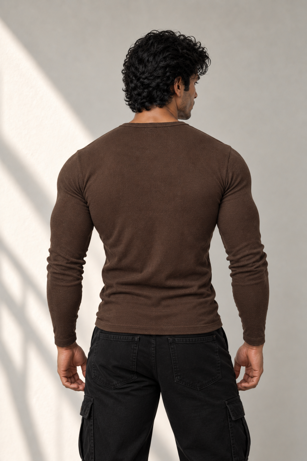 Eagle Fit Apex Henley (Black&grey&brown)