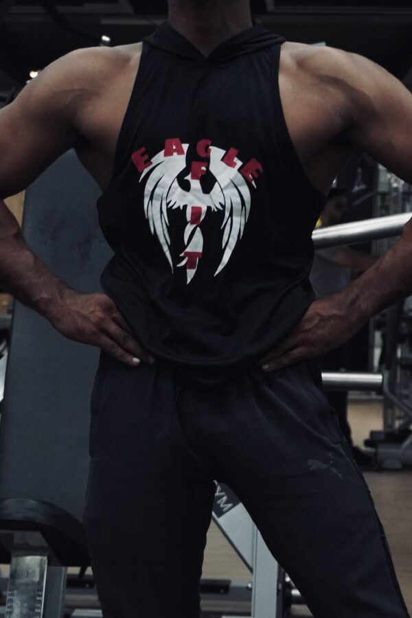 BLACK HOODIE TANK - Image 3