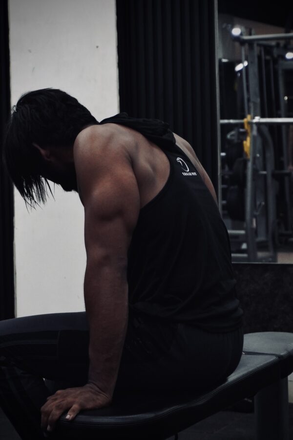 BLACK HOODIE TANK - Image 2