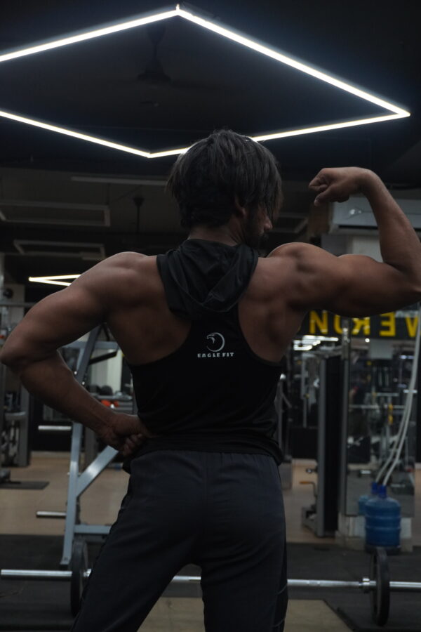 BLACK HOODIE TANK - Image 4