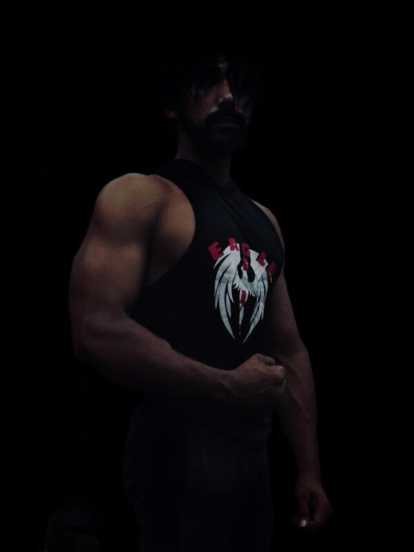 BLACK HOODIE TANK