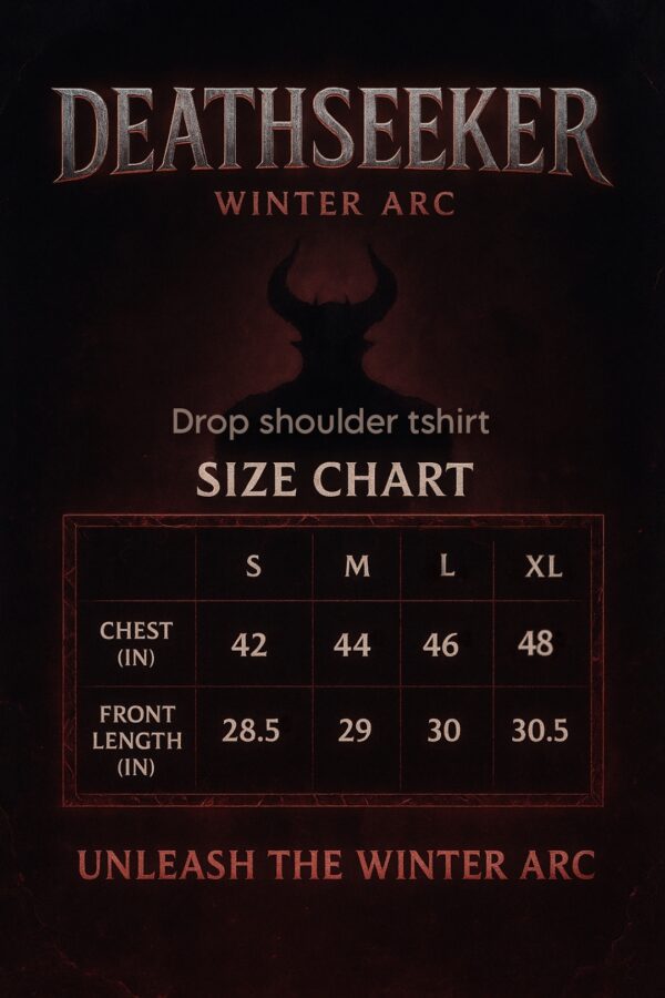 DEATHSEEKER Drop-shoulder T-shirt (black) - Image 6