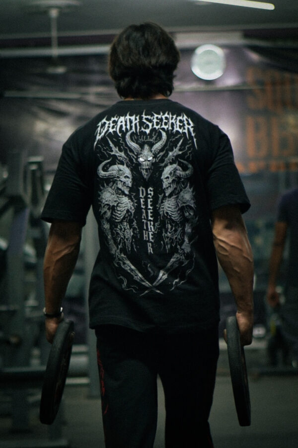 DEATHSEEKER Drop-shoulder T-shirt (black)