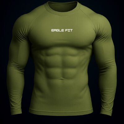 EAGLE FIT Full Sleeves Compression T-shirt (olive)